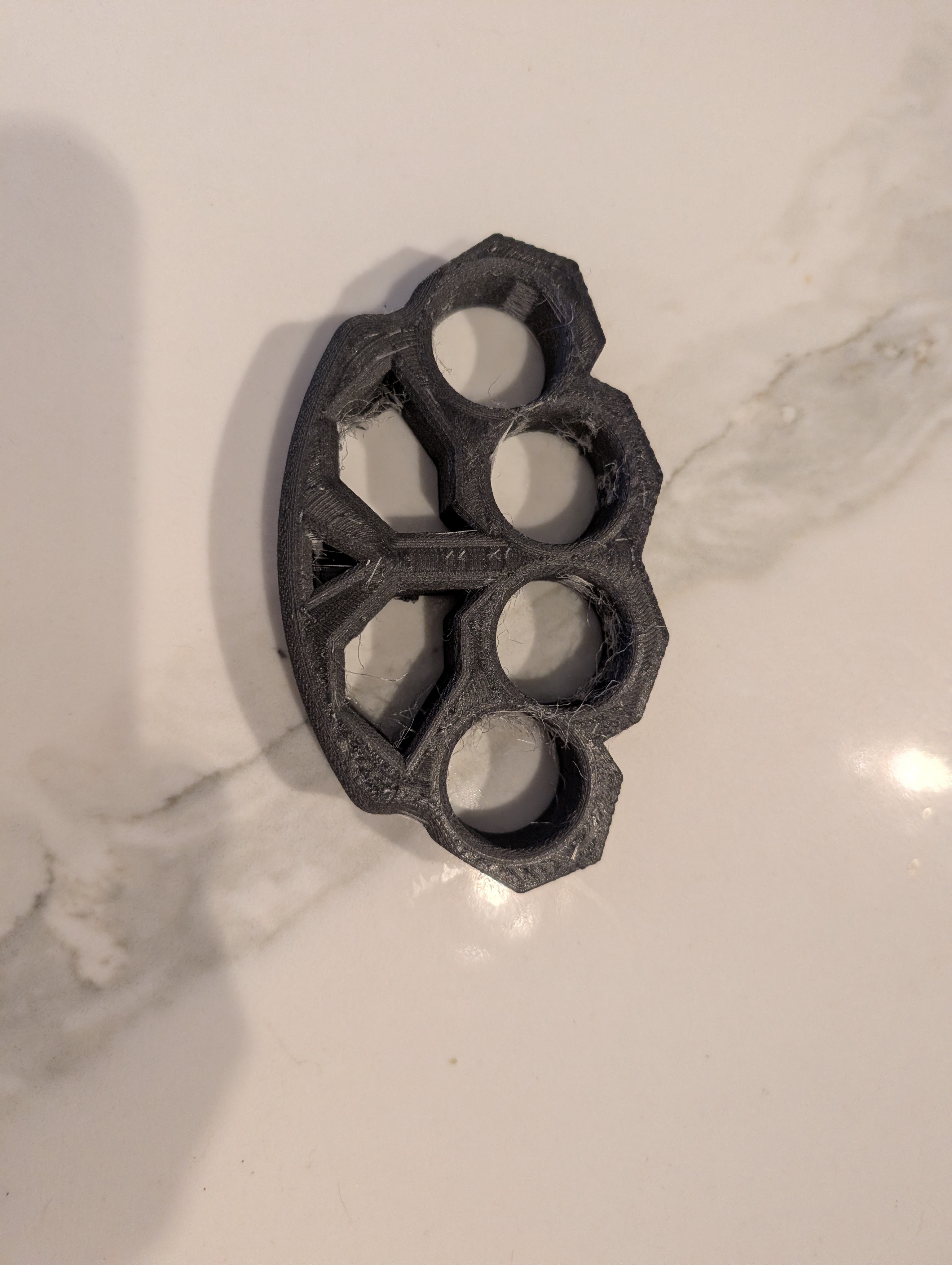 Bold Carbon Fiber Keychain