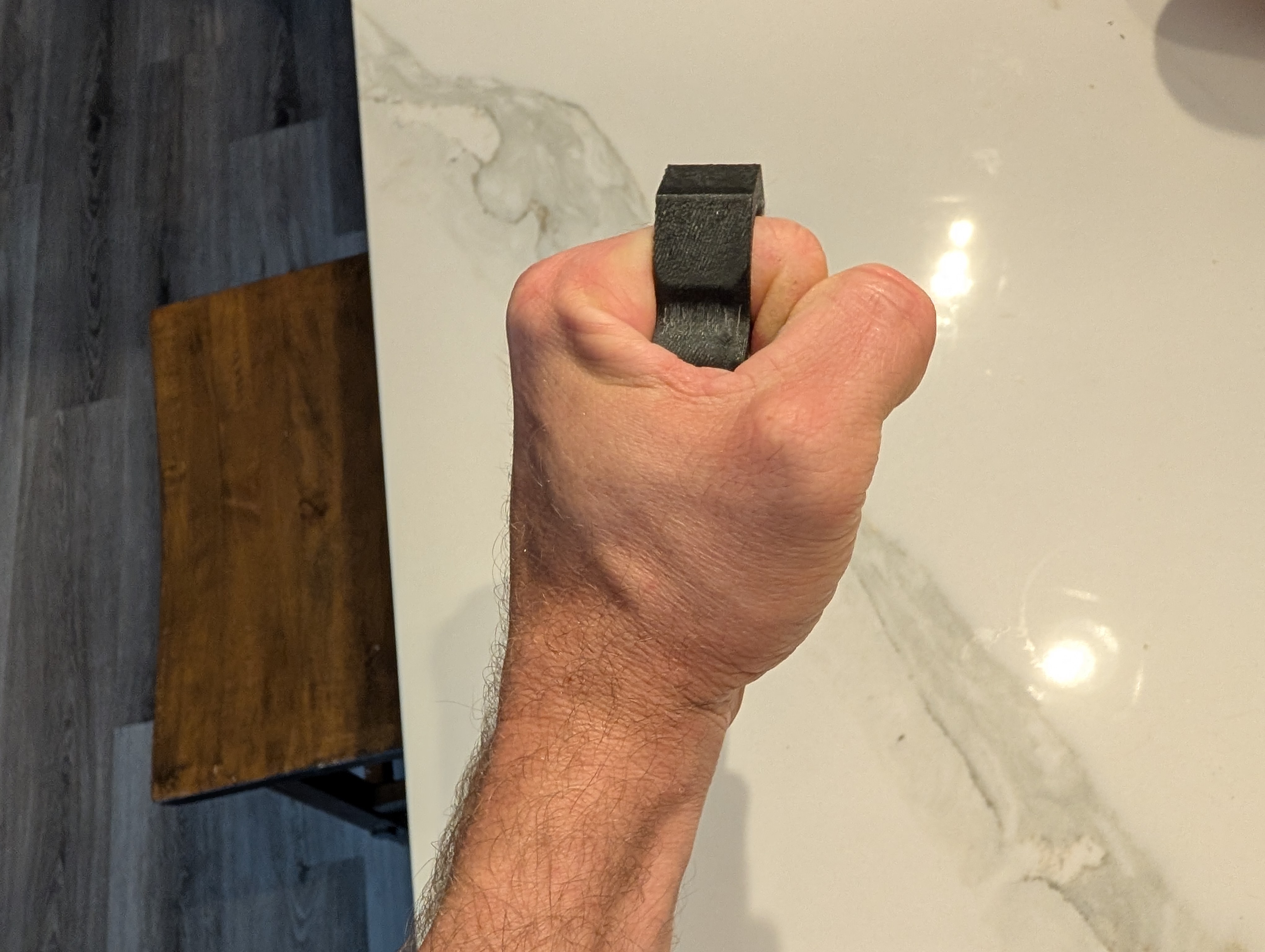 Bold Carbon Fiber Keychain photo 2